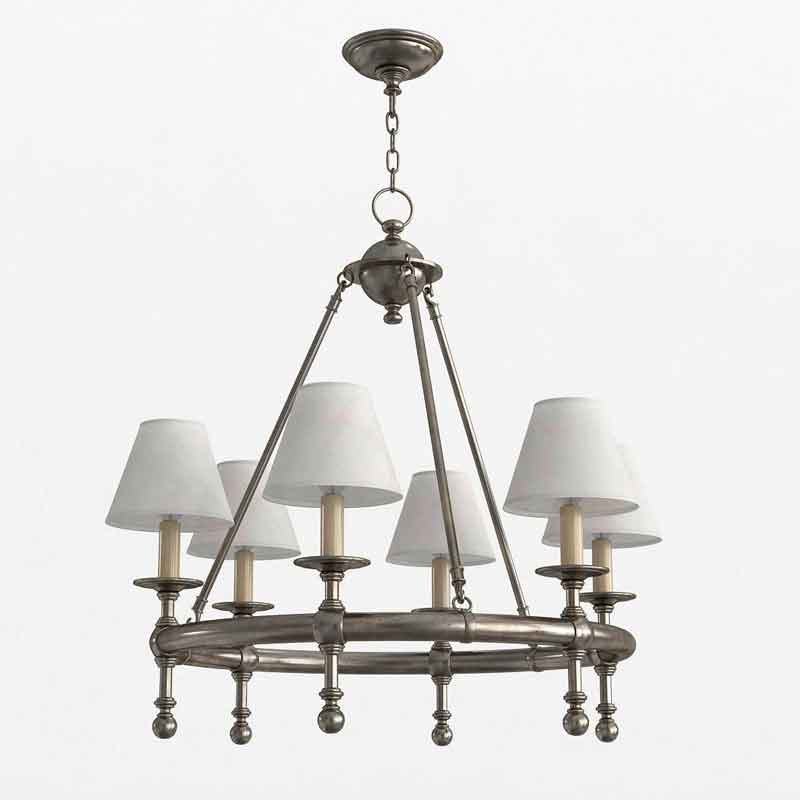 3D rendered view of a classic ring chandelier