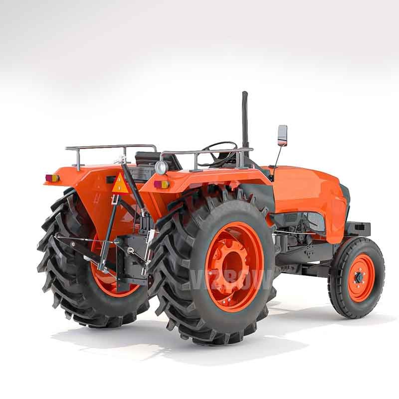 3D render view of a tractor model